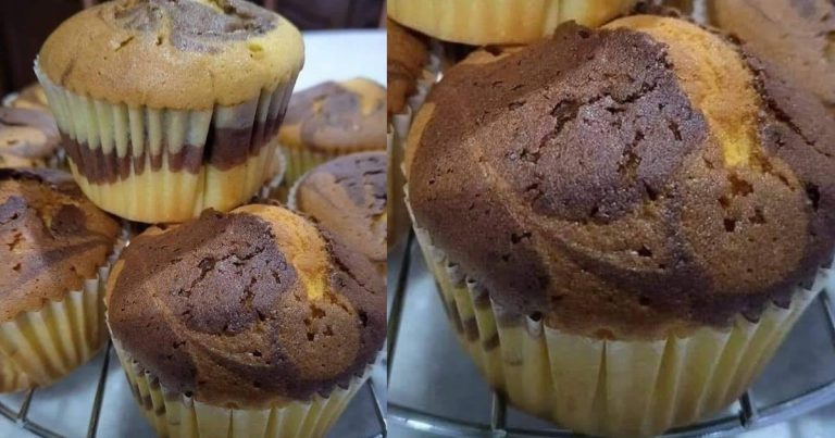 Kek Marble Paling Sempoi Versi Cup Cake. Puas Makan Satu Keluarga!