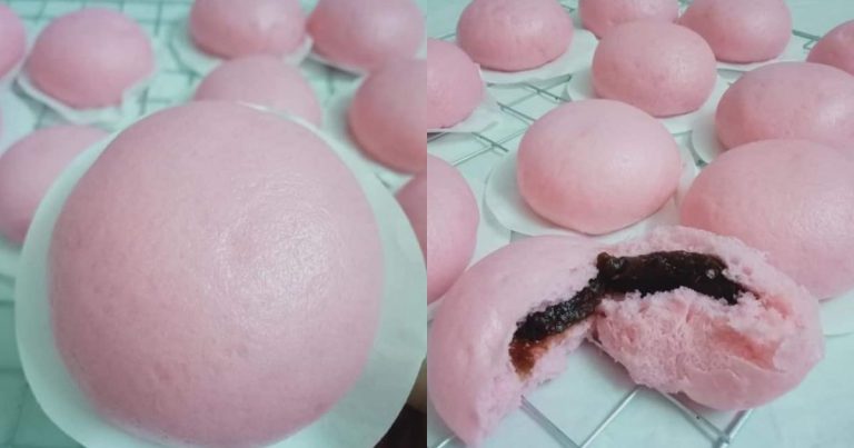 Pau Kacang Merah Gebu. Sejuk Pun Masih Lembut, Senang Step Nak Buatnya! 