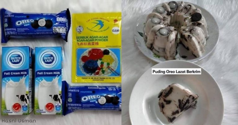 Puding Oreo Berkrim. Guna 4 Bahan Jer, Berebut Anak Dapat Makan Sejuk-Sejuk!