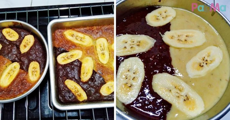 Kek Pisang Dua Benua, Dua Rasa Dalam Satu Kek, Sedapnya Makan Panas-Panas!