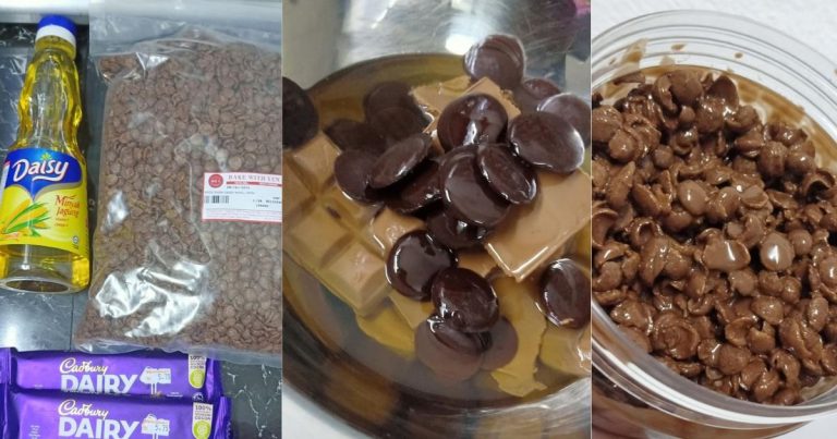 Mini Crunch Choco Jar 3 Bahan. Ni Caranya Nak Jadikan Coklat Cair Berkilat