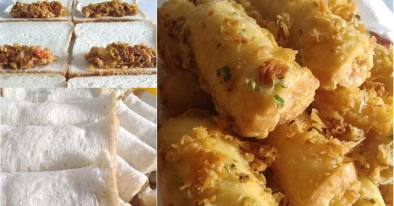 Roti Sardin Gulung Goreng Celup Tepung. Sejuk Pun Tetap Crunchy!
