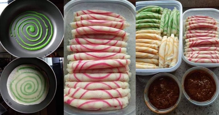 Lempeng Hipster Gulung Terlajak Lembut. Sedap Dicicah Dengan Sambal Bilis