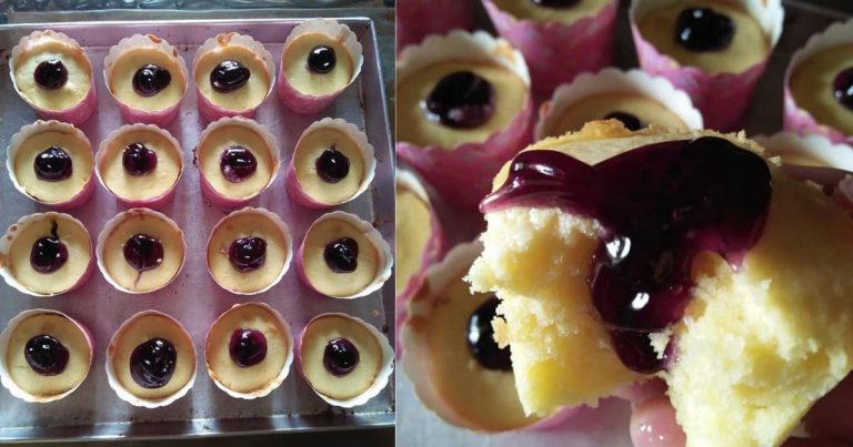 Blueberry Moist Cupcake. Super Sedap & Senang, Wangi Butter Tu Best! 