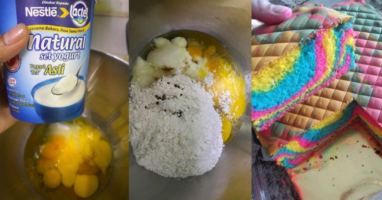 Kek Marble Yogurt Paddle Pop Viral. Warna Cantik, Teksturnya Lebih Lembut & Lembab!