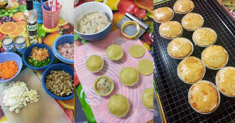 Homemade Chicken Pai Carbonara. Step By Step Buat Doh & Intinya Pun Mudah!