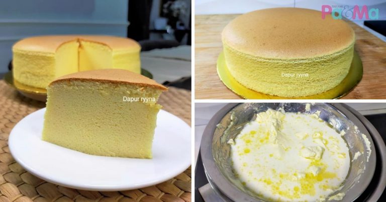 Dah Rasa Sepotong Nak Lagi, Sedapnya Japanese Cheesecake Fluffy Ni, Cukup Lembut Dan Gebu!
