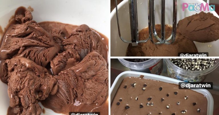 Aiskrim Milo Homemade, 5 Bahan Saja, Serius Sedap Macam Cadbury!