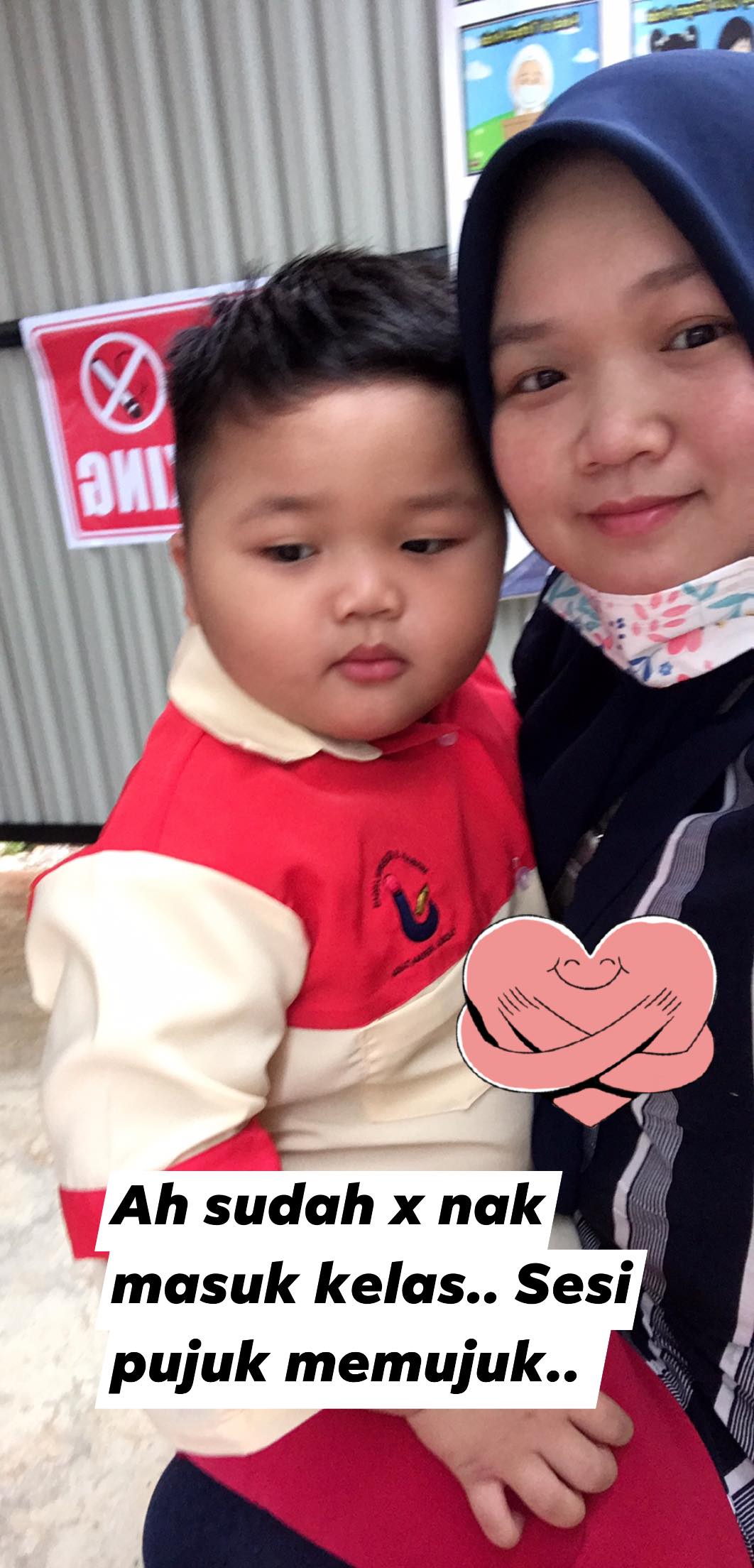 “Mana Makanan Cikgu?” Kawan Menangis Takut Sekolah, Dia Relaks Tanya Makanan Sedap  