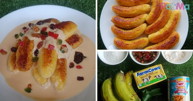 Kuah Pekat & Likat, Resipi Pisang Butter Dengan Sos Kastard Buat Anak Bertambah!