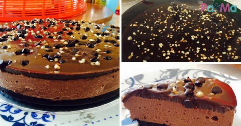 Nutella Cheesecake Coklat Ganache, Sedapnya Tak Terkata, Nak Buat Pun Senang!