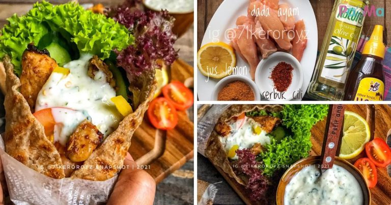 Resipi Chicken Wrap Ala Gyros, Lagi Cepat Guna Roti Capati, Sos Pun Power!