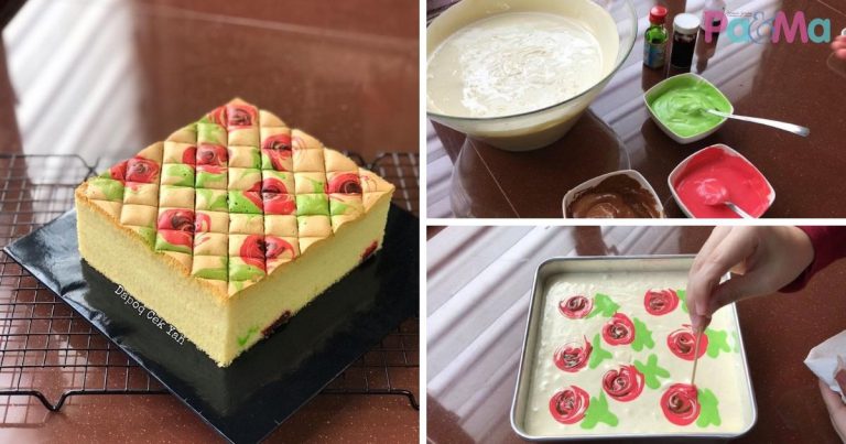Resipi Kek Marble Jelita Versi Azlina Ina, Paling Sedap & Mudah Nak Buat, Patutlah Sampai 16K Share!