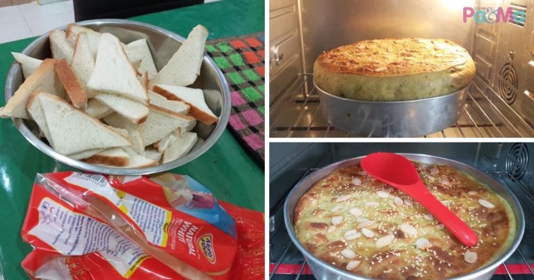 Roti Terbiar Sampai Nak Expired, Gunting Kecil Jadikan Bingka Roti Simple Ni, Semudah ABC!