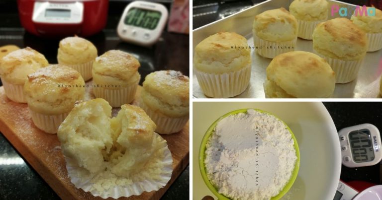 Mudahnya Buat Muffin 3 Bahan Ni, Tak Perlu Kacau Lama-Lama, Terus Bakar Dah Siap!
