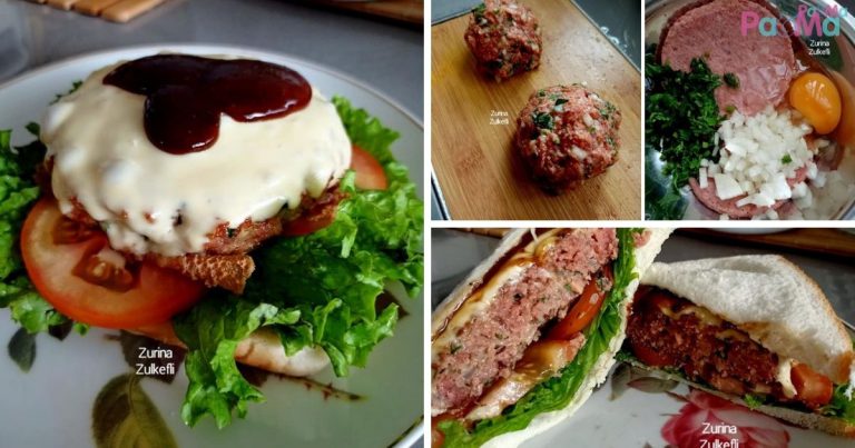 Resipi Sandwich Daging Burger, Lagi Sedap Olah Semula, Rasa Lagi Power!