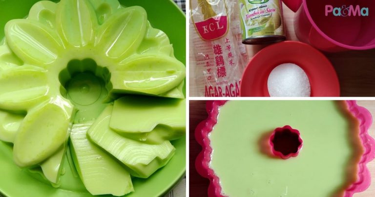 Agar-agar Tembikai Susu Mudah, 4 Bahan Saja Dah Tersedia Untuk Anak, Sedapnya!