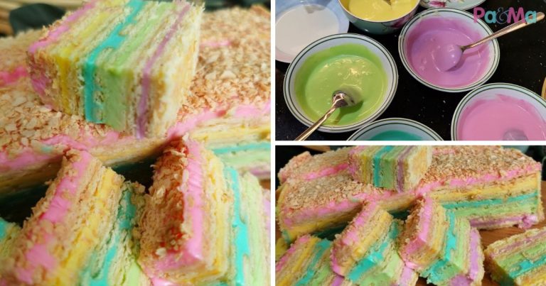 Sedapnya Resipi Rainbow Saltcheesekut Ni, Rupa Cantik Rasa Pun Tip Top!