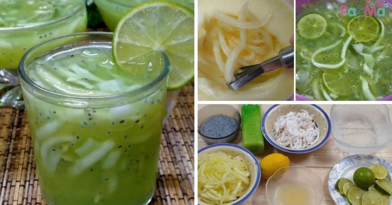Sedapnya Punch Honey Dew, Gabungan Isi Kelapa & Honey Dew, Segarnya Waktu Berbuka!