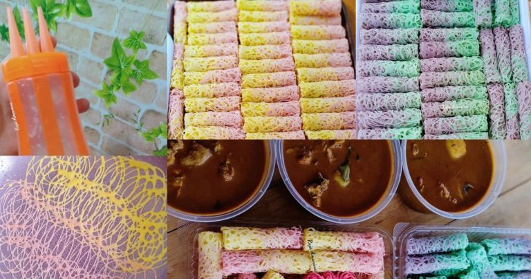 Roti Jala Jelita Cicah Kuah Kari Memang Ngam! 2 Hari Buat Tetap Lembut & Tak Basi