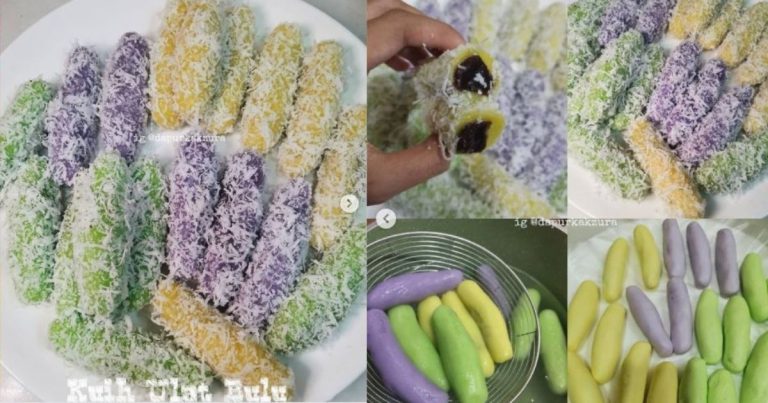 Kuih Ulat Bulu Penuh Inti. Buatnya Tersangatlah Mudah, Makan Satu Tak Cukup!
