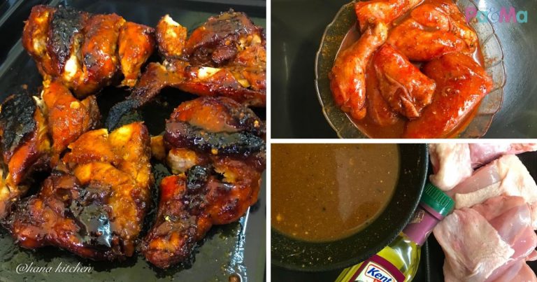 Resipi Ayam Bakar Madu Ala Bazaar Ramadhan, Sedapnya Sampai Menjilat Jari, Mudah!
