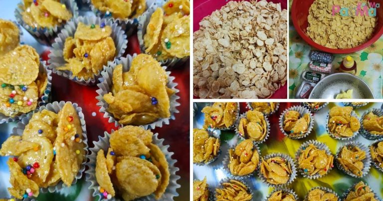 Biskut Cornflakes Madu 4 Bahan, Kesukaan Anak-Anak, Biskut Wajib Ada!