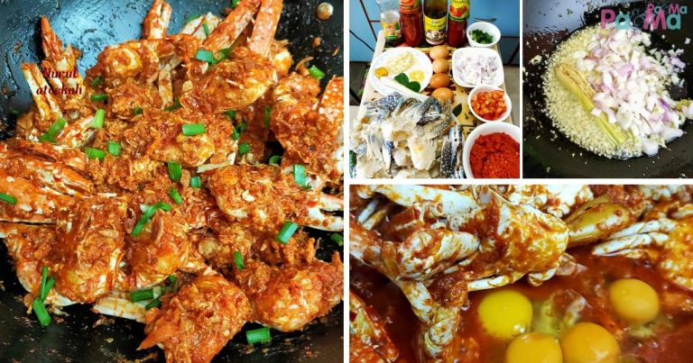 Resipi Ketam Sambal Telur Pecah, Manis Berlemak, Sedapnya Lain Macam!