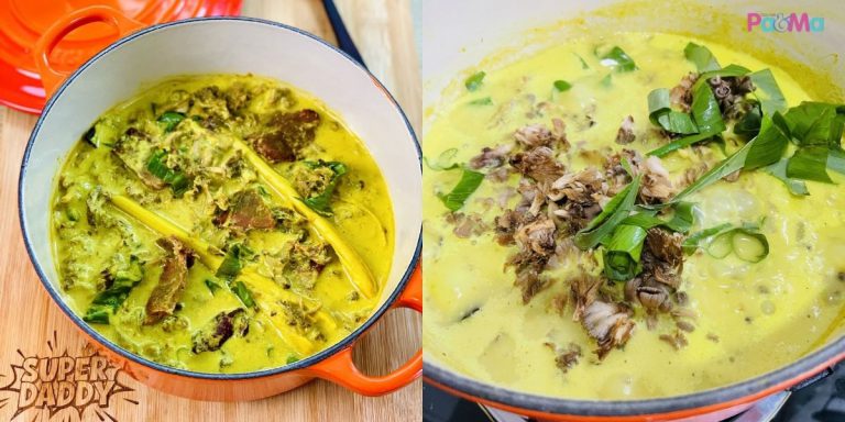 “Fuhh Berdesup Suap!” Masak Lemak Cili Api Daging Salai & Kulat Sisir Paling Mudah, Resipi Daddy.