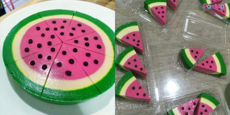 Resipi Puding Tembikai Berlemak, Sedap Makan Sejuk-Sejuk. Confirm Anak Suka!