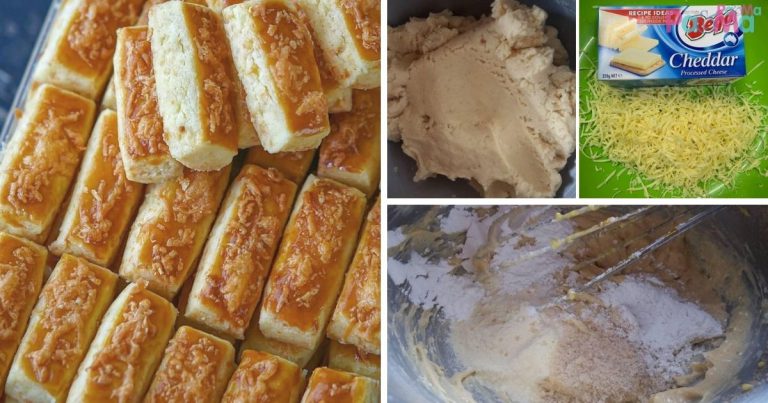 Resipi Biskut Cheddar Cheese, Sekali Gigit Cair Dalam Mulut, Padunya!