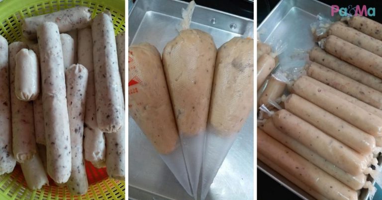 Tak Perlu Beli, Sosej Homemade Lagi Sedap & Jimat, Laju Anak Makan!