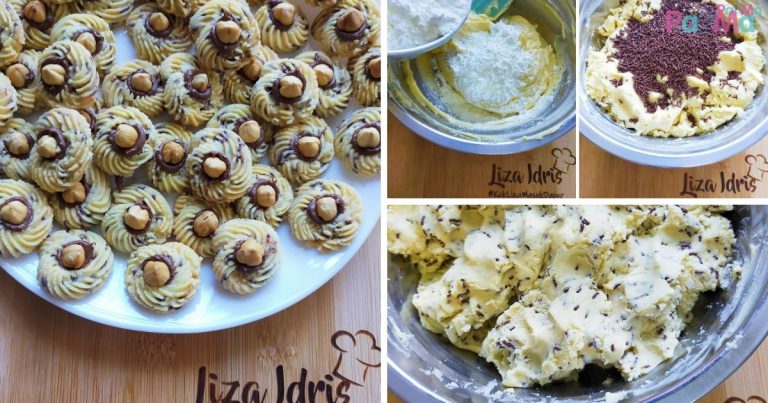 Sedapnya Biskut Swiss Tart Nutella, Inti Penuh & Padat Kacang Hazel, Patutlah Viral!
