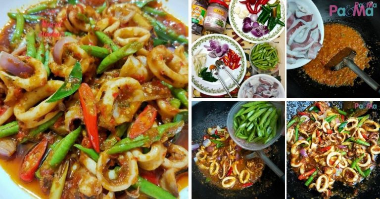 Share Sampai 5K, Resipi Sotong Phat Phet Thai Ni Memang Power, Tumis Sekejap & Angkat!