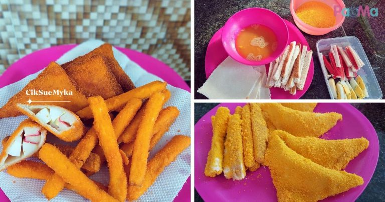 Roti Sandwich Berinti Telur & Ketam, Goreng Rangup, Tak Jemu Anak Makan!