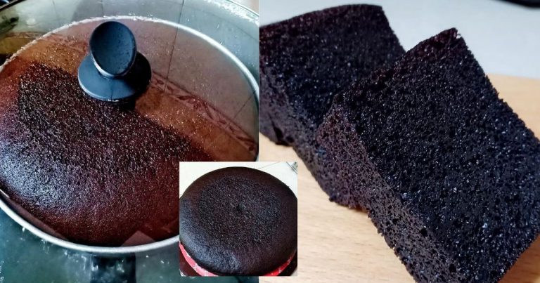 Kek Coklat Kukus, Blend Semua Bahan. Tak Perlu Topping, Makan Gitu Pun Sedap!