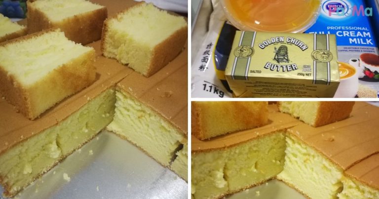 Share Sampai 8K, Resipi Butter Cake Super Moist Paling Mudah Nak Buat, Senang!