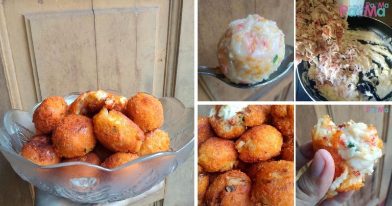 Creamy Crab Croquette Dengan Isi Ketam Padu, Bulat-Bulat Cantik, Laju Anak Makan!