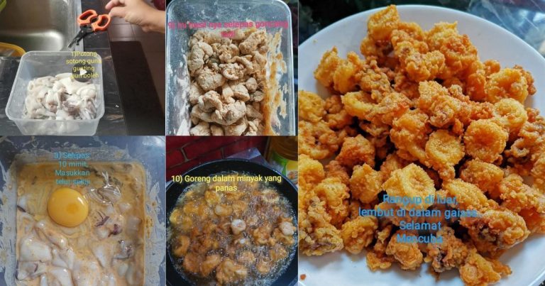 Lebih 18K Share, Ini Cara Buat Sotong Celup Tepung. Ranggup Luar, Lembut Dalamnya!
