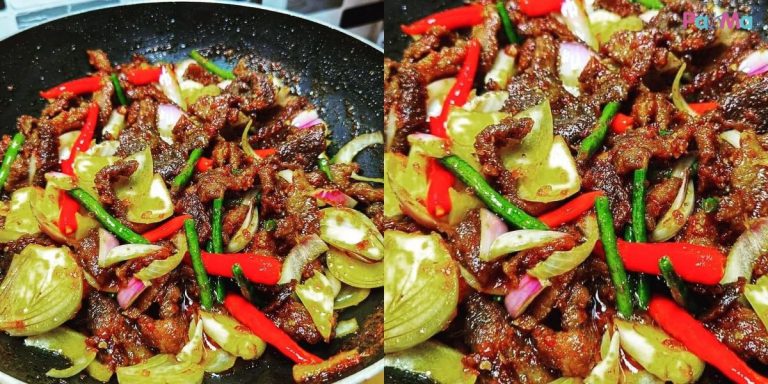 Resipi Sambal Daging Cili Api Superb! Makan Dengan Nasi Panas-Panas Memang Padu