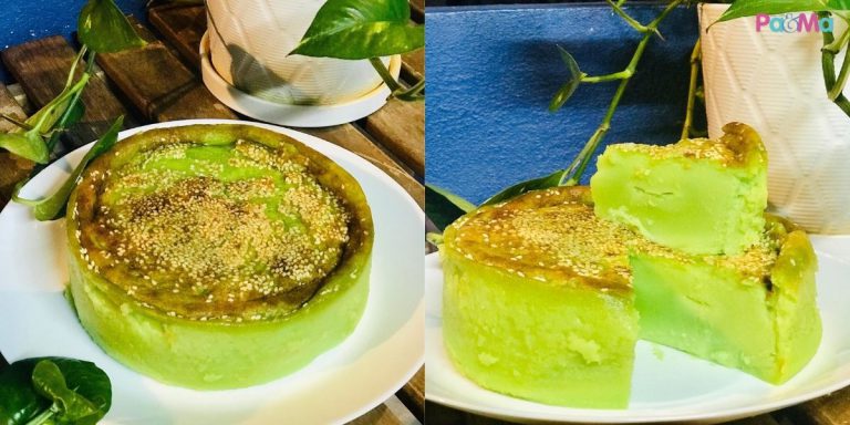 Resipi Kuih Bingka Pandan Mudah & Confirm Jadi! Wangi Satu Rumah Bau Daun Pandan