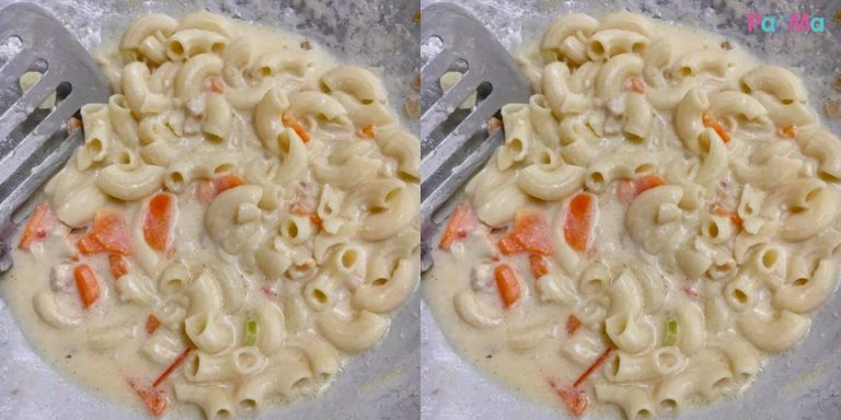Resipi Makaroni Cheese Goreng Versi Bayi, Simple & Boleh Tambah Berat Anak