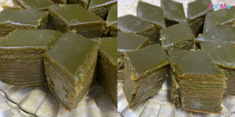 Resipi Talam Kacang Hijau, Kuih Muih Tradisi. Rasa Lemak Manis Kacang Hijau & Santan Memang Superb!