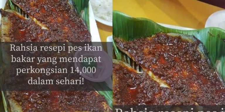“Lama Pujuk Baru Dapat Resipi Legend Ni” Resipi Pes Ikan Bakar Cecah 14K Perkongsian