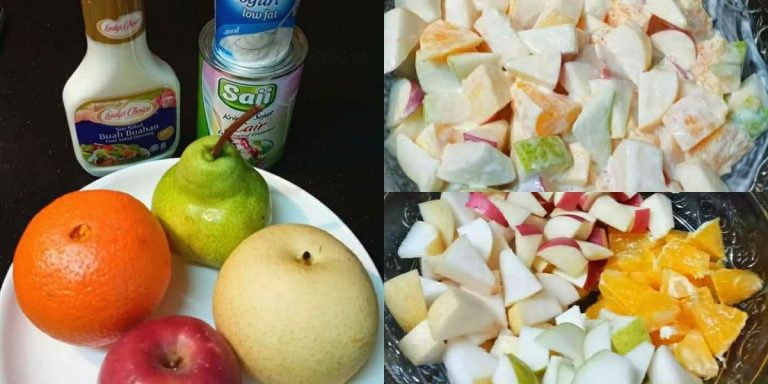 Resipi Salad Buah Yang Segar & Menyihatkan. Paling Mudah Disediakan Dan Superb Sedap