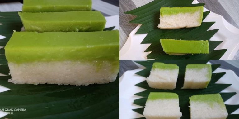 Cara Masak Kuih Seri Muka Panda Yang Mudah & Sedap! Buat Makan Petang Untuk Anak-Anak
