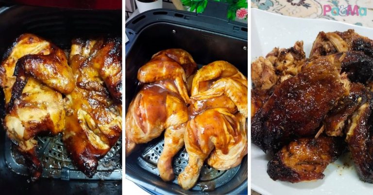 Ayam Bakar Air Fryer Mudah, Siram Lebihan Minyak Lagi Berjus, Sedap Sampai Menjilat Jari!