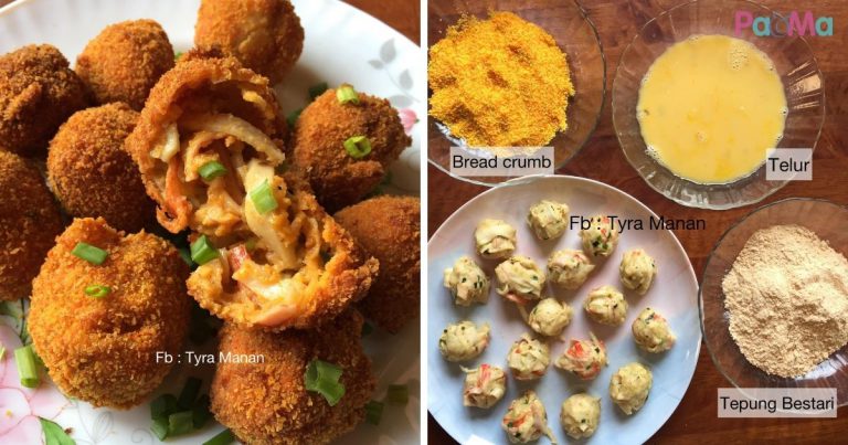 Sedapnya Creamy Crab Ball, Bulat-Bulat Cantik, Letak Isi Ketam Padu!
