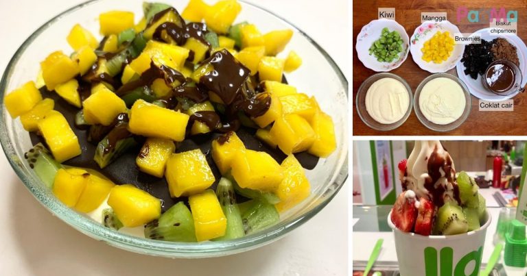 Resipi Aiskrim Yogurt Ala Llao Llao, Letak Buah Penuh-Penuh, Anak Mesti Teruja!