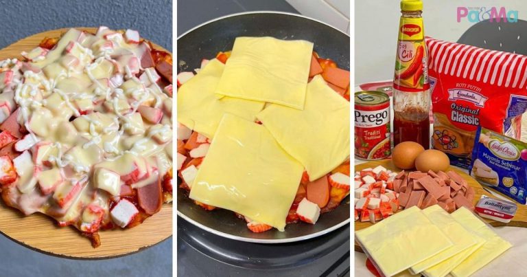 Resipi Piza Roti Tanpa Bakar, Pakai Kuali Biasa Pun Boleh. Senang Sangat!